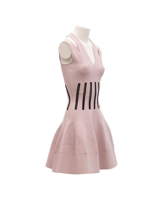 McQueen Pink Viscose Dress