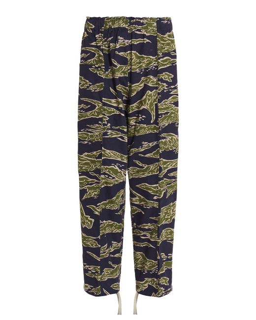 South2 West8 Multicolor Army String Trousers for men