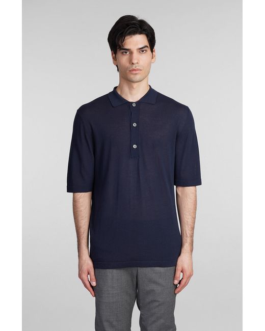 Mauro Grifoni Blue Polo for men