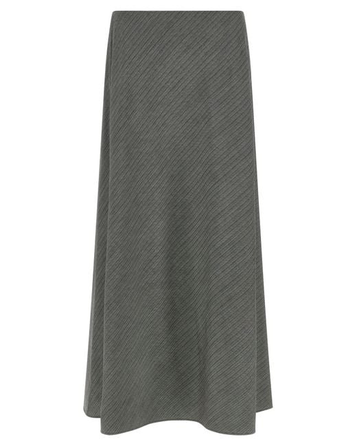 Alberta Ferretti Gray Viscose Mini Skirt