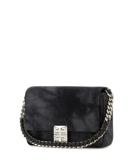 Givenchy Black Canvas 4G Shoulder Bag