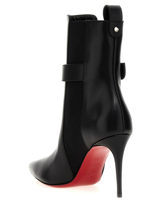 Christian Louboutin Black So Cl Ankle Boots