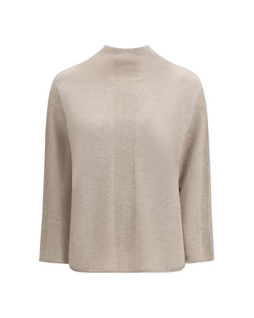 Max Mara Pure White Cashmere Sweater Kashmir/Capra Hircus