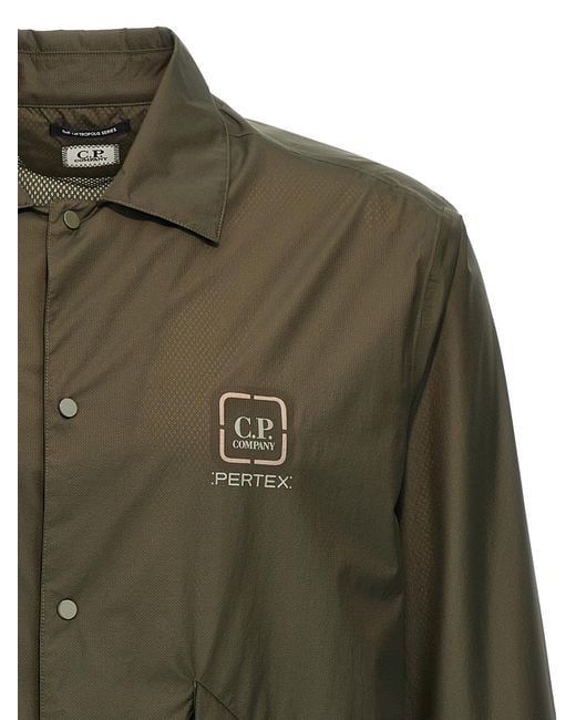 C P Company Green Polyamide Blouse for men