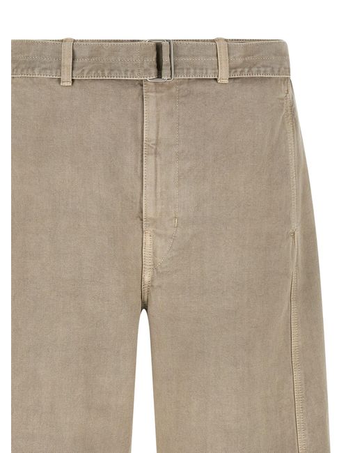 Lemaire Natural Denim Bermuda Shorts for men