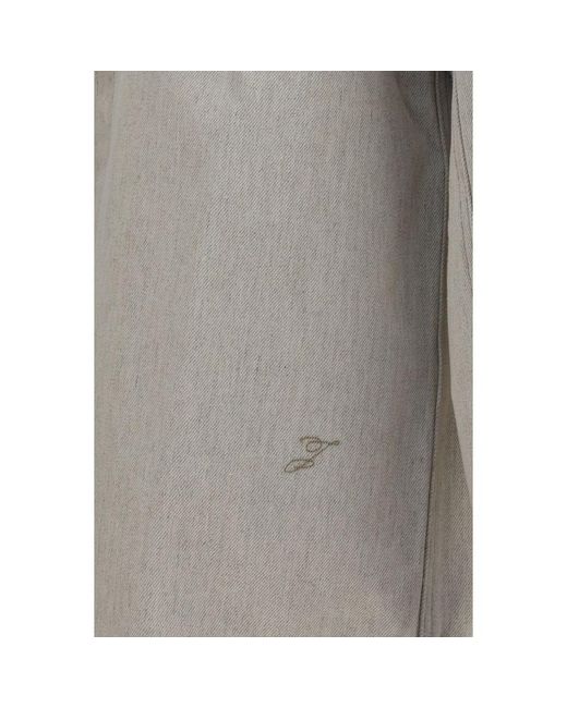 Jacquemus Gray Beige Denim Shirt