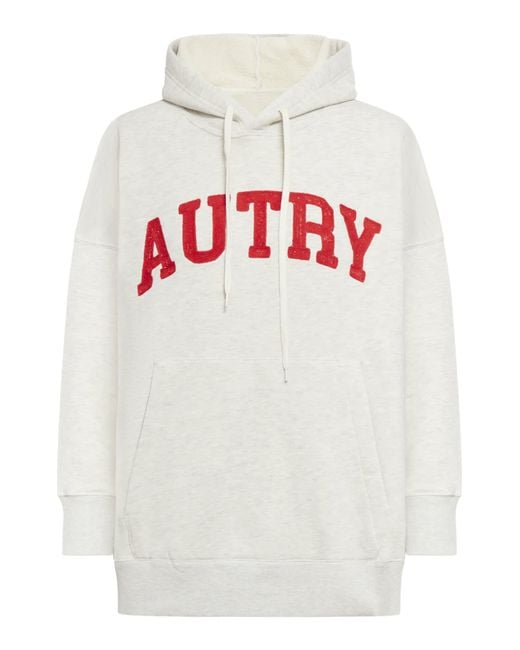 Autry White Hoodies Sweatshirt