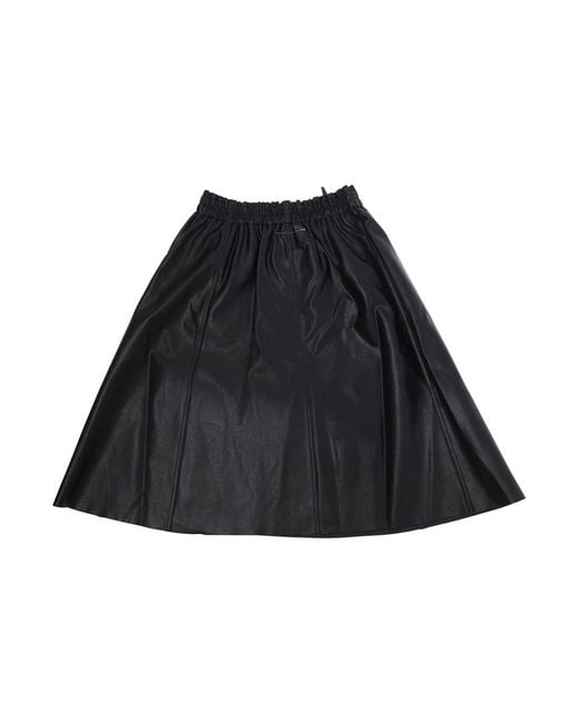 MM6 by Maison Margiela Black Viscose Skirt