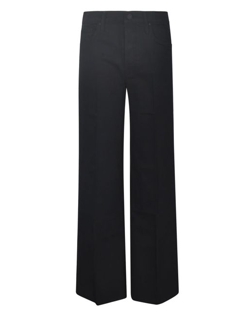 Mother Black Straight Jeans