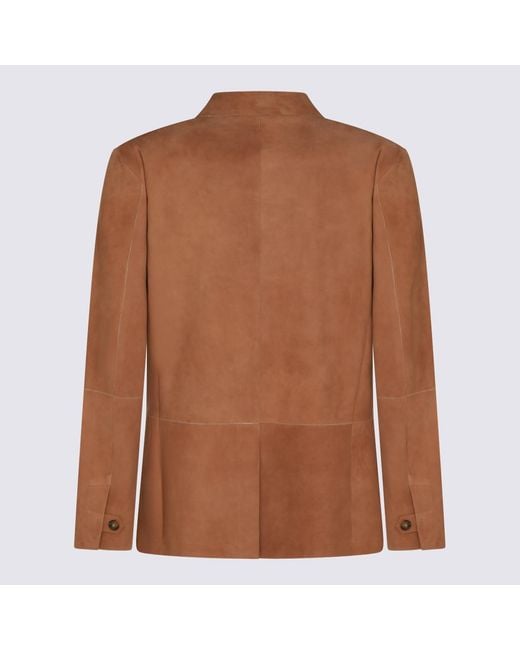 Canali Brown Jackets _Le for men