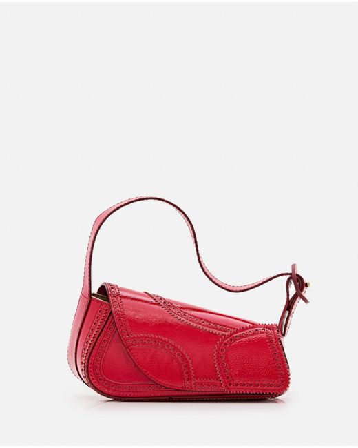 Kiko Kostadinov Red Trivia Leather Bag