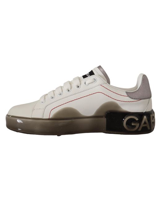 Dolce & Gabbana Black Elegant Leather Sneakers