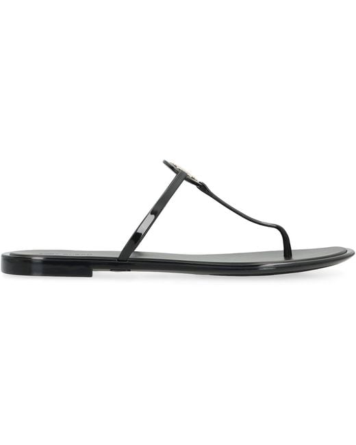 Tory Burch Black Sandals Mini Miller Jelly Perfect Polyurethane