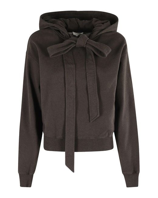 J.W. Anderson Black Cropped Melange Hoodie