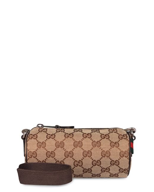 Gucci Brown Shoulder Bag Gg Polyester Messenger for men