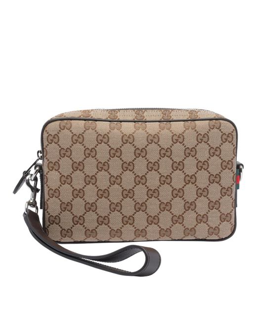 Gucci Metallic Small Gg Canvas Crossbody Bag for men