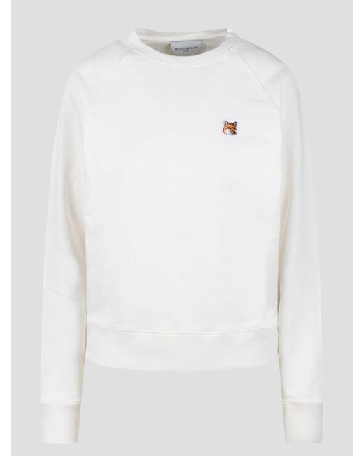 Maison Kitsuné White Fox Head Patch Regular Sweatshirt