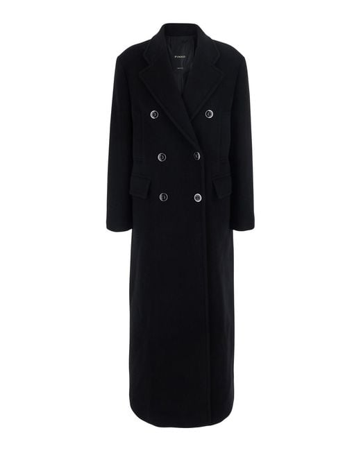 Pinko Black Wool Coat