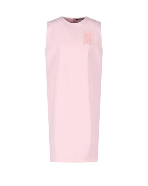 Raf Simons Denim Dress in Pink - Save 