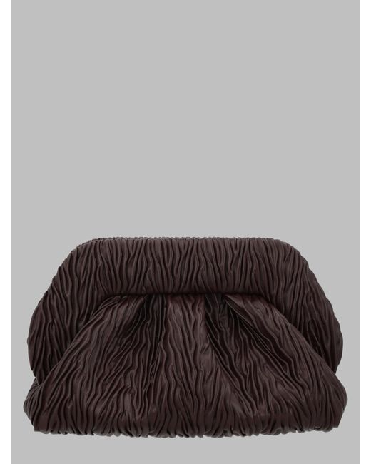 THEMOIRÈ Gray Clutch Bag Bios Medium Cotton