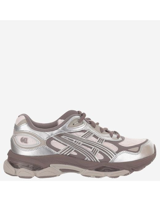 Asics Gray Sneakers Gel-Nyc 2.0 Rubber And Textile Trainers