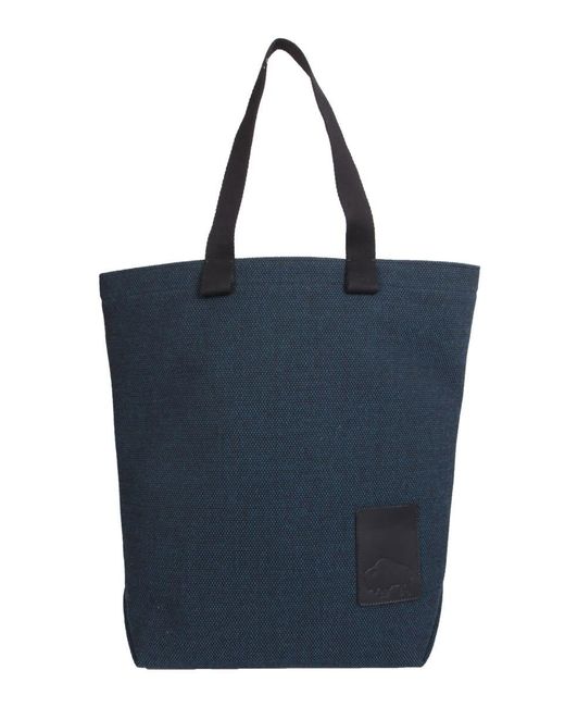Il Bisonte Blue Canvas Shopping Bag