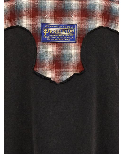 Maison Margiela Black Pendleton Sweatshirt for men