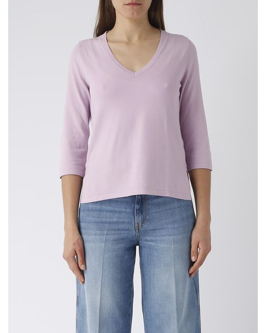 Gran Sasso Purple Viscose Sweater