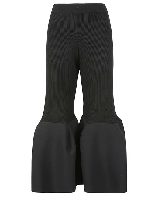 CFCL Pottery Cupro Bell Bottom Pants in Black | Lyst