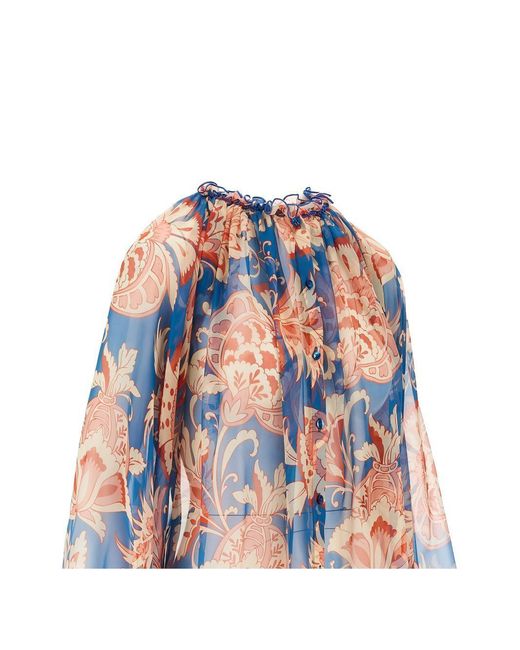 Etro White Blouse Silk Blouses