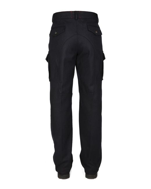 Lardini Black Cargo Pants for men