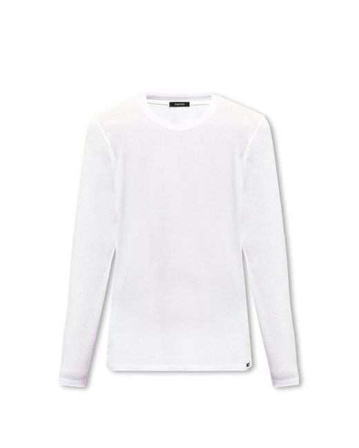 Tom Ford White T-Shirt With Logo for men