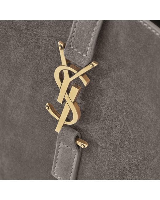 Saint Laurent Gray Small And Soft Suede Le 5 À 7 Bag Calf Leather Shoulder