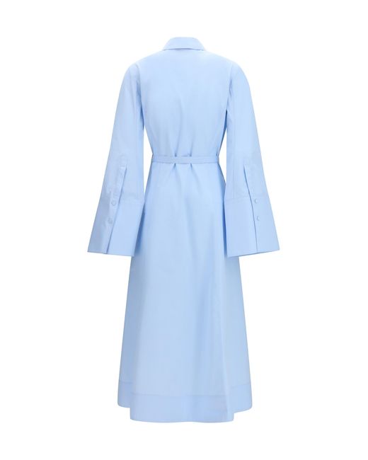 Gabriela Hearst Blue Carmina Shirtdress Cotton Dress