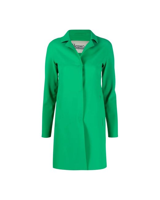 Herno Green Coat Ca0292D-13455S Jolly,Cream Clothing