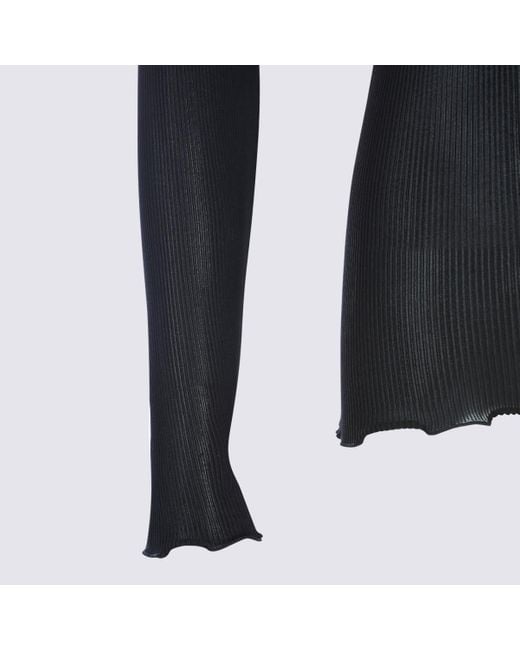 Saint Laurent Black Silk Top