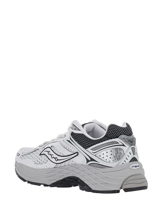 Saucony White Sneakers Progrid Omni 9 Og Leather & Mesh Trainers