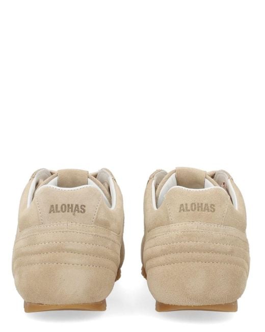 Alohas Natural Sneakers Suede Cow Leather Trainers