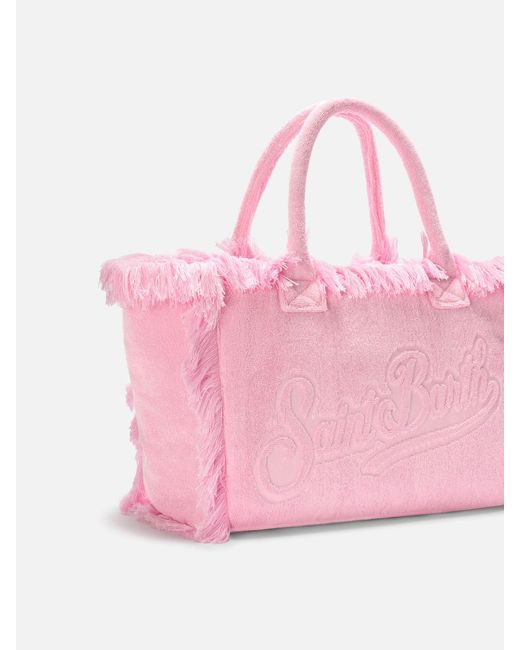 Mc2 Saint Barth Pink Solid Terry Effect Vanity Regular Bag