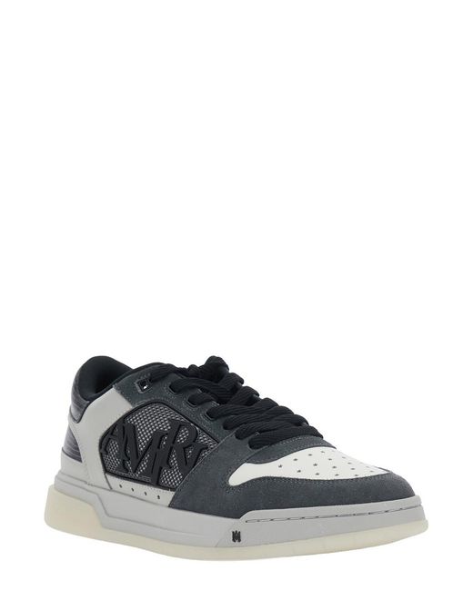 Amiri Gray Sneakers Classic Low Leather Trainers for men