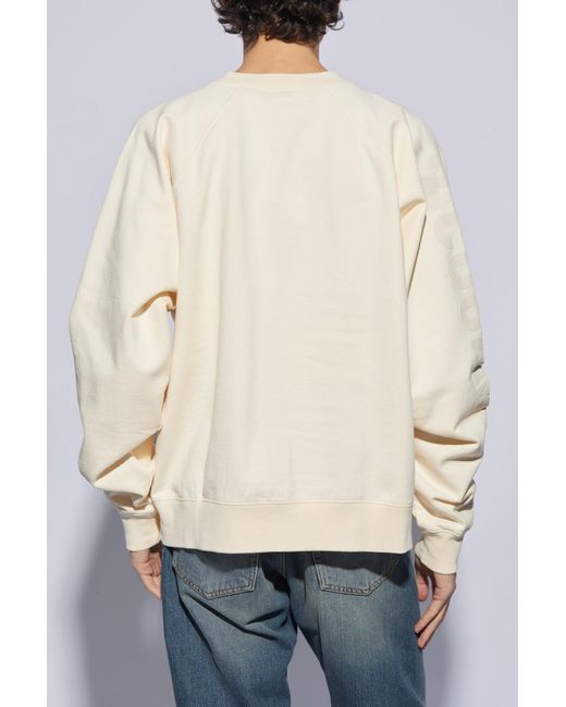 Jacquemus White Typo Sweatshirt for men
