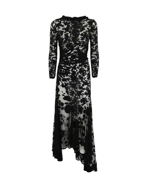 Philosophy Di Lorenzo Serafini Black Asymmetric Viscose Dress