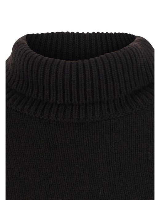 Lisa Yang Black Sweater Heidi Cashmere Knitted Tops