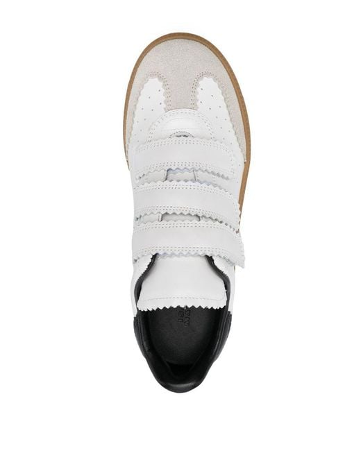Isabel Marant White Beth Leather Sneaker