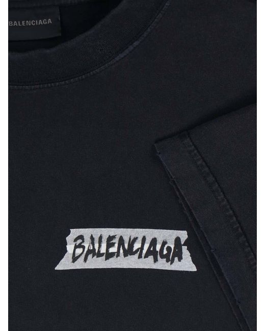 Balenciaga Black T-Shirts
