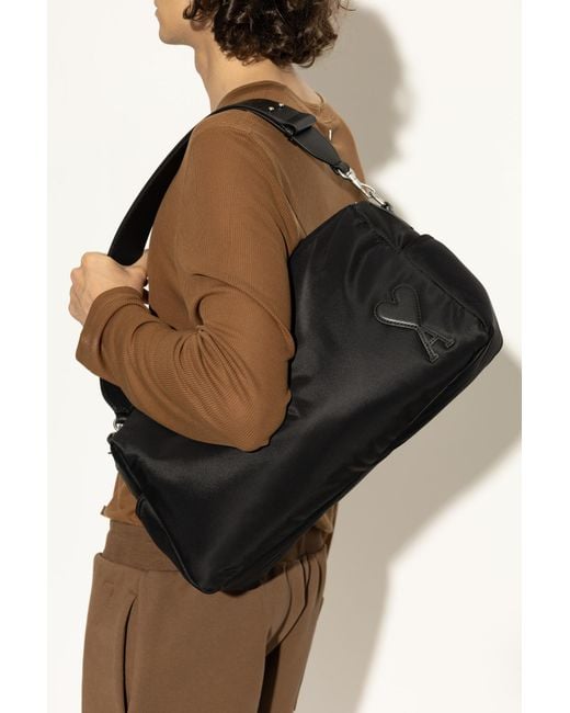 AMI Black Shoulder Bag