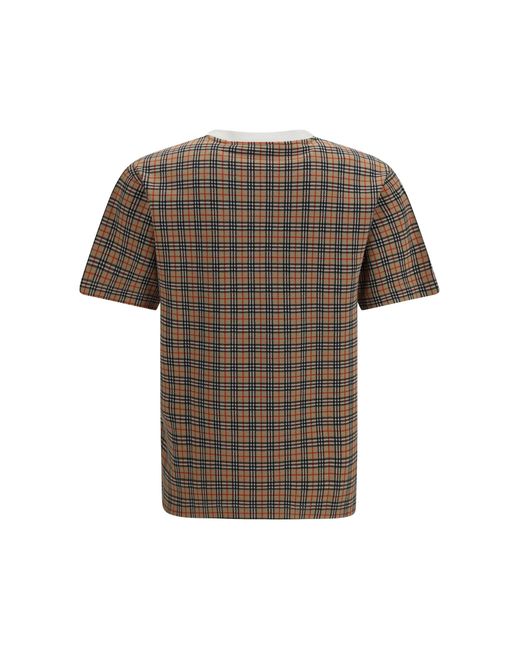 Burberry Gray Two-Tone Jwear T-Shirt Cotton T-Shirts for men