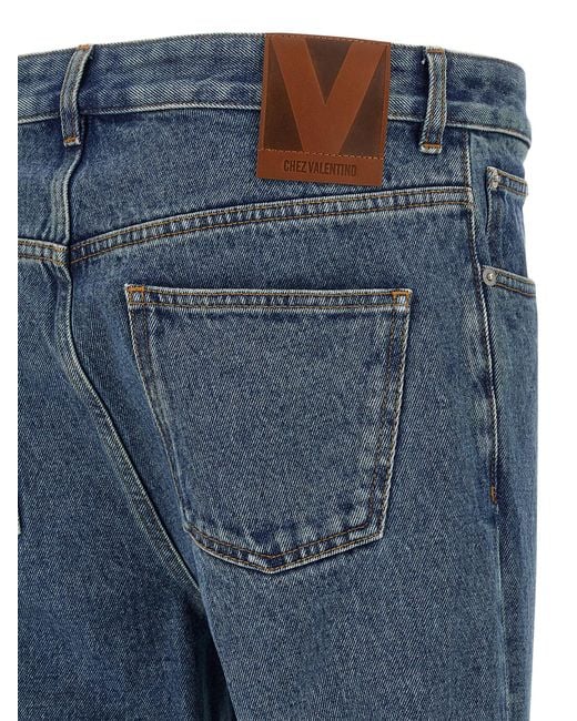 Valentino Garavani Blue Boule Jeans Cotton for men