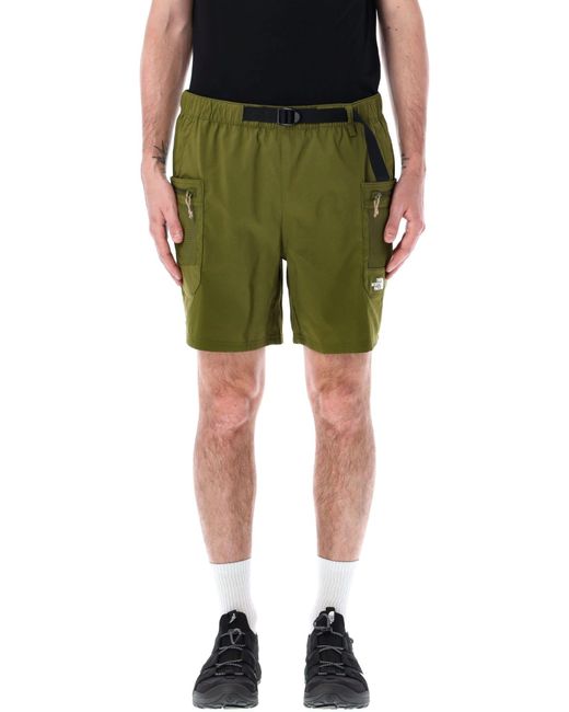 The North Face Green Ripstop Belted Cargo Short for men