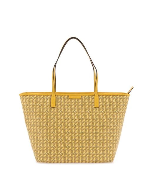 Tory Burch Yellow 'ever-ready' Shopping Bag